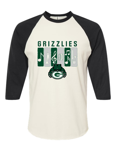Granite Bay Grizzlies Band # 2 Women's Baseball T-Shirt