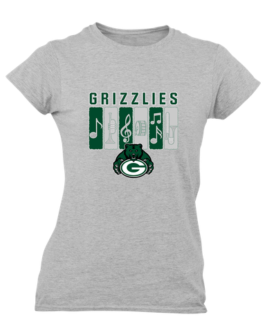 Granite Bay Grizzlies Band # 2 Women's SS T-Shirt