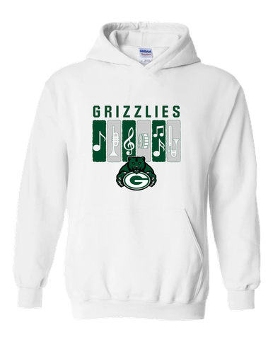 Granite Bay Grizzlies Band # 2 Men's Hoodie
