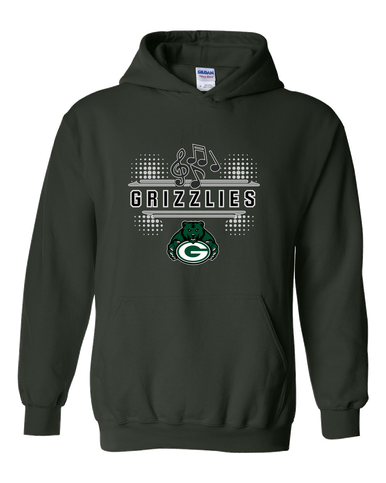 Granite Bay Grizzlies Band # 3 Men's Hoodie