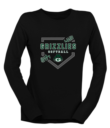 Granite Bay Grizzlies Softball #2 Women's LS T-Shirt