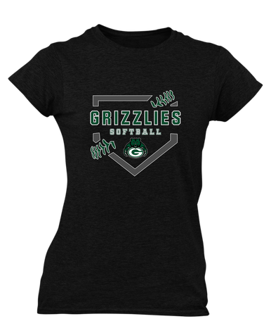 Granite Bay Grizzlies Softball #2 Women's SS T-Shirt