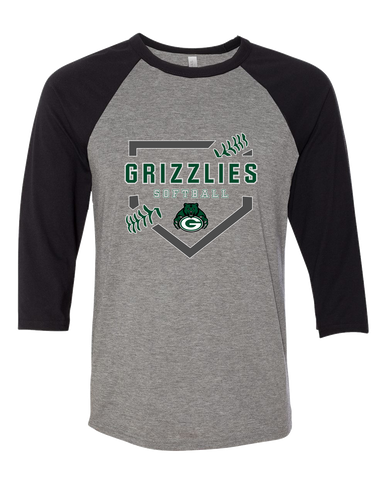 Granite Bay Grizzlies Softball #2 Women's Baseball T-Shirt