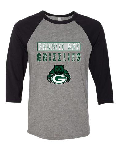 Granite Bay Grizzlies Mascot #9 Men's Baseball T-Shirt