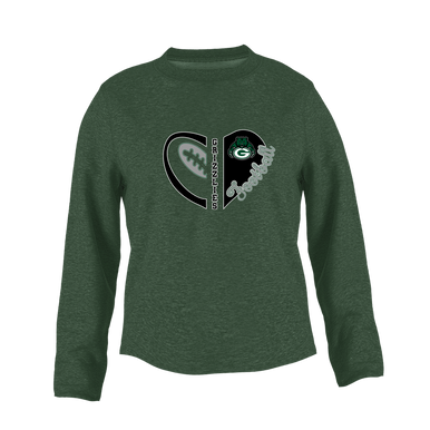 Granite Bay Grizzlies Heart Football Women's Sweatshirt