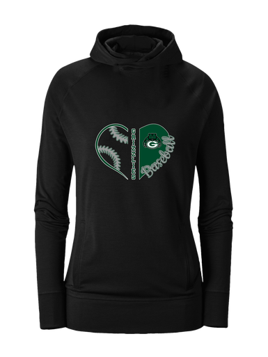 Granite Bay Grizzlies Heart Baseball Women's Hoodie