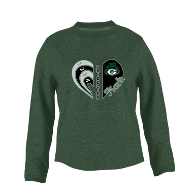 Granite Bay Grizzlies Heart Track Women's Sweatshirt