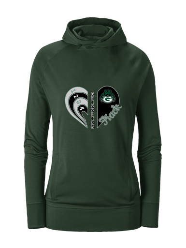 Granite Bay Grizzlies Heart Track Women's Hoodie