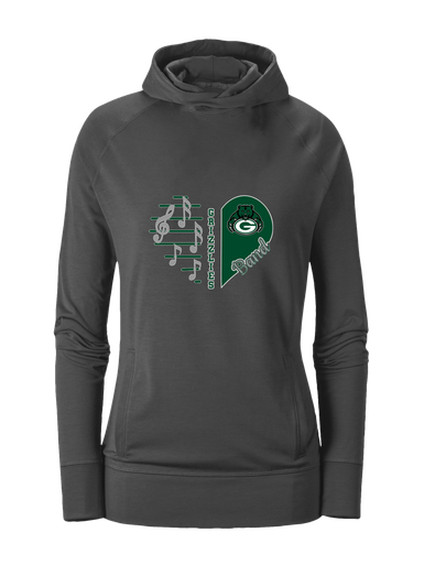 Granite Bay Grizzlies Heart Band Women's Hoodie