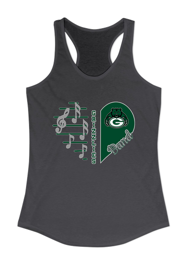 Granite Bay Grizzlies Heart Band Women's Tank Top