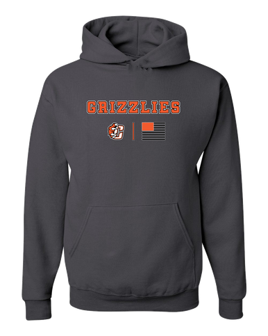 Central East Grizzlies Team Colors Flag Men's Premium Hoodie