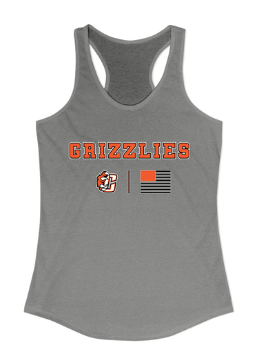 Central East Grizzlies Team Colors Flag Women's Tank Top