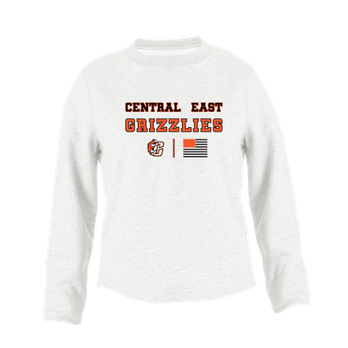 Central East Grizzlies Spirit Flag Women's Sweatshirt