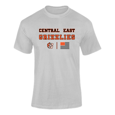 Central East Grizzlies Spirit Flag Men's SS T-Shirt