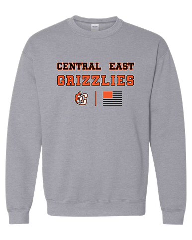 Central East Grizzlies Spirit Flag Men's Sweatshirt