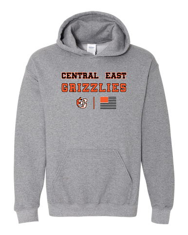 Central East Grizzlies Spirit Flag Men's Hoodie