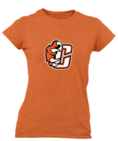 Central East Grizzlies Mascot #1 Women's Premium SS T-Shirt