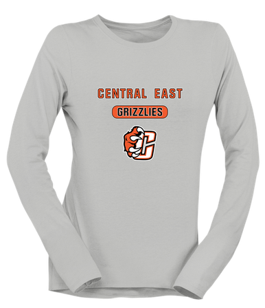 Central East Grizzlies Mascot #3 Women's Premium LS T-Shirt