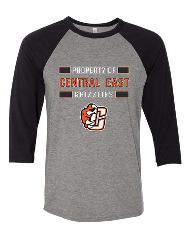 Central East Grizzlies Property Of Men's Baseball T-Shirt