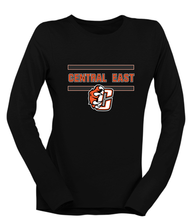 Central East Grizzlies Mascot #4 Women's LS T-Shirt