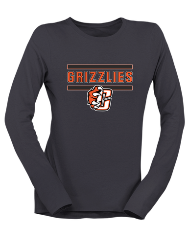 Central East Grizzlies Mascot #5 Women's LS T-Shirt