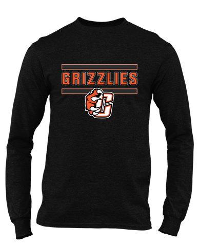Central East Grizzlies Mascot #5 Men's LS T-Shirt