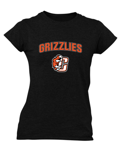 Central East Grizzlies Mascot #6 Women's Premium SS T-Shirt