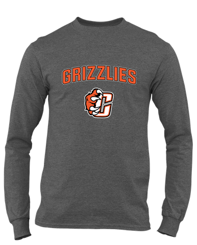 Central East Grizzlies Mascot #6 Men's Premium LS T-Shirt