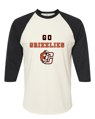 Central East Grizzlies Go Team Men's Baseball T-Shirt