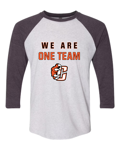 Central East Grizzlies We Are One Team Women's Baseball T-Shirt