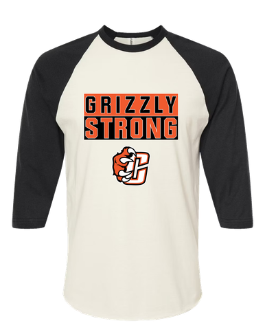 Central East Grizzlies Strong #1 Women's Baseball T-Shirt