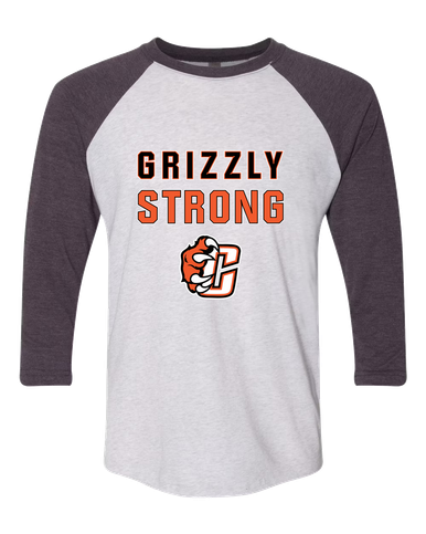 Central East Grizzlies Strong #2 Women's Baseball T-Shirt