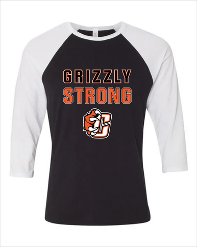 Central East Grizzlies Strong #2 Men's Baseball T-Shirt