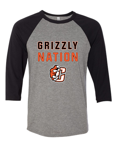 Central East Grizzlies Nation #2 Women's Baseball T-Shirt