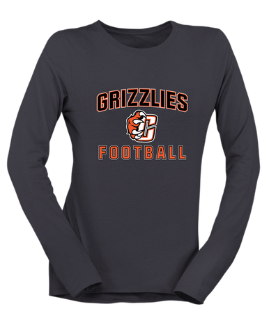 Central East Grizzlies Football #1 Women's Premium LS T-Shirt