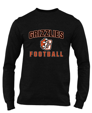 Central East Grizzlies Football #1 Men's Premium LS T-Shirt
