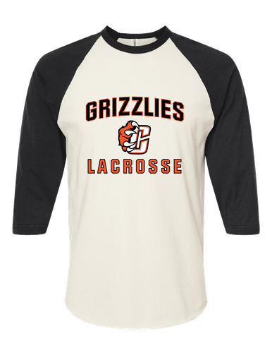 Central East Grizzlies Lacrosse Women's Baseball T-Shirt