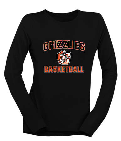Central East Grizzlies Basketball #1 Women's LS T-Shirt