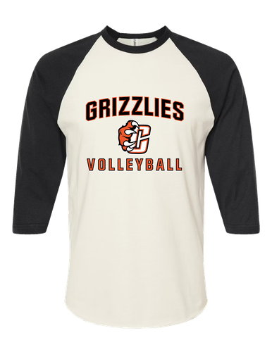 Central East Grizzlies Volleyball Women's Baseball T-Shirt