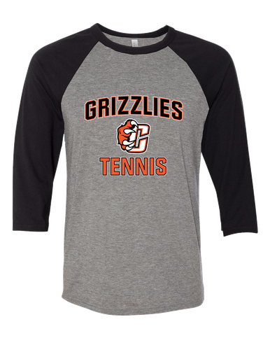 Central East Grizzlies Tennis Women's Baseball T-Shirt