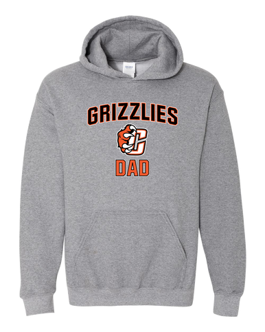 Central East Grizzlies Dad Men's Hoodie