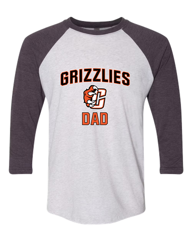 Central East Grizzlies Dad Men's Baseball T-Shirt