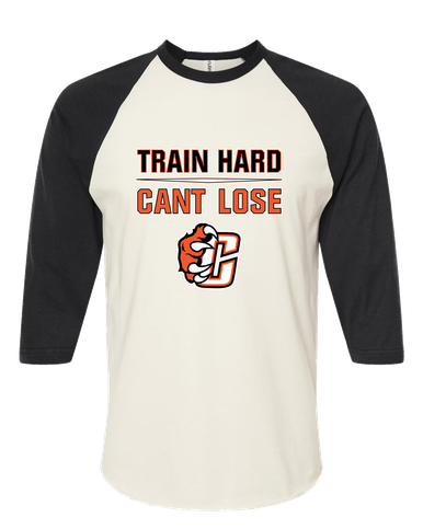 Central East Grizzlies Train Hard, Can't Lose Men's Baseball T-Shirt