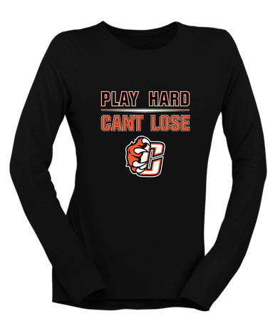 Central East Grizzlies Play Hard, Can't Lose Women's LS T-Shirt