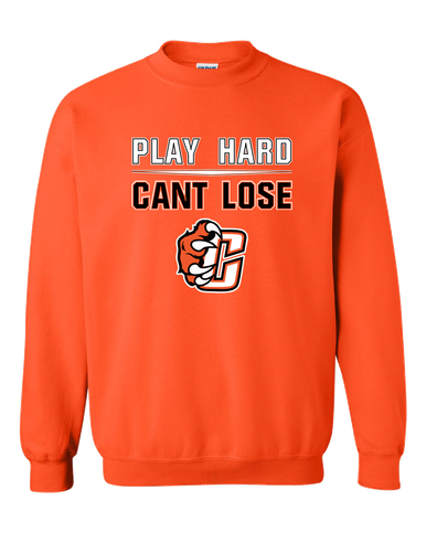 Central East Grizzlies Play Hard, Can't Lose Men's Sweatshirt