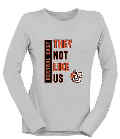 Central East Grizzlies They Not Like Us #1 Women's LS T-Shirt