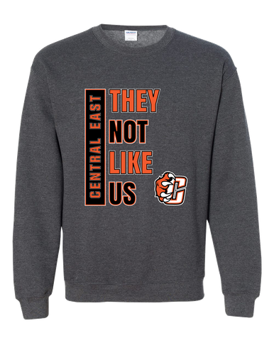 Central East Grizzlies They Not Like Us #1 Men's Sweatshirt