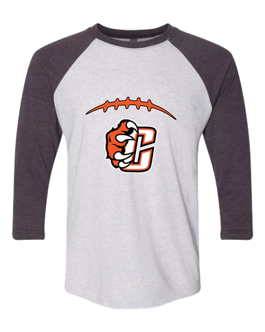 Central East Grizzlies Football #2 Men's Baseball T-Shirt