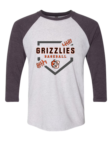 Central East Grizzlies Baseball #2 Men's Baseball T-Shirt