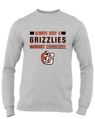Central East Grizzlies Mindset Men's LS T-Shirt